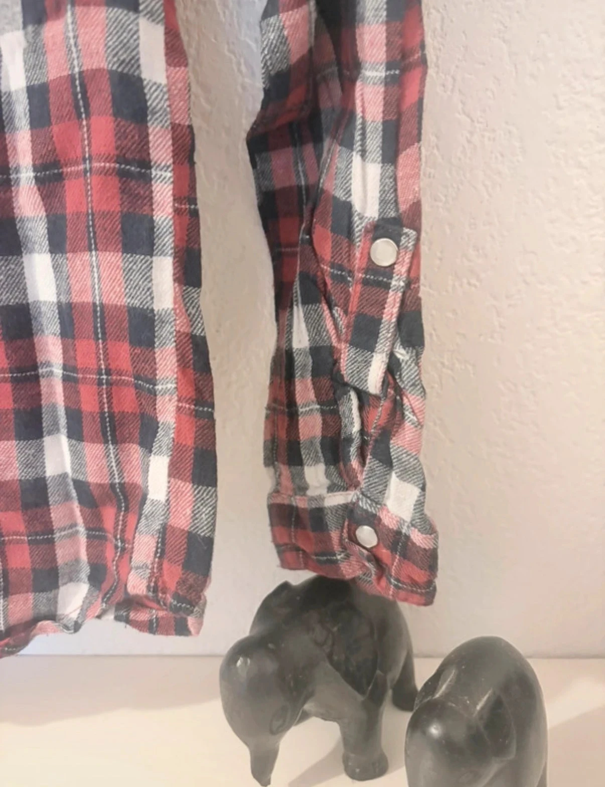 Camisa xadrez vermelha e preta Young Dimension - 5/6 anos (116cm) – photo 9